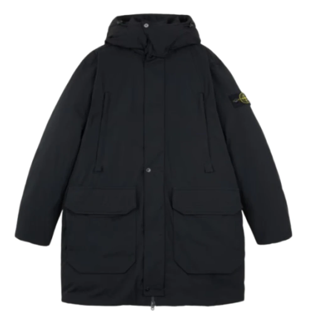 Stone Island Donsblouson Parka met hoogwaardige veren Black Heren