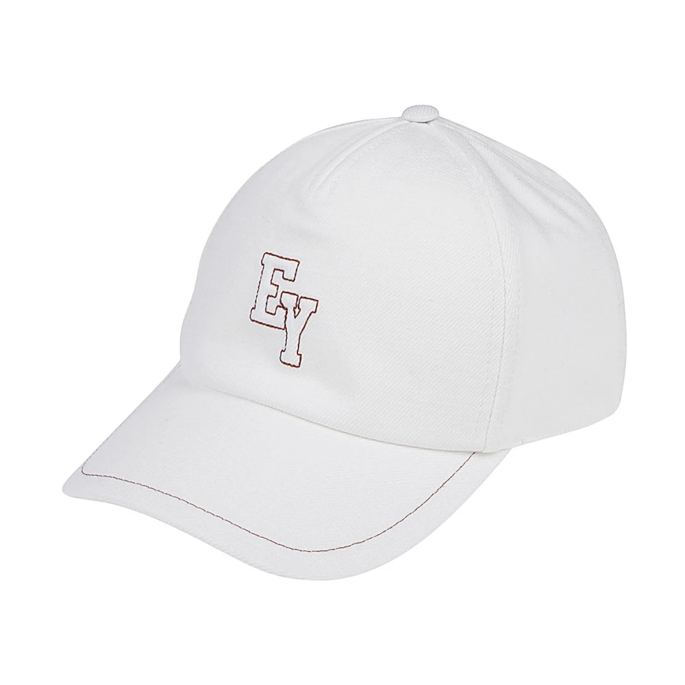 Eleventy Baseball Katoenen Hoed White Heren