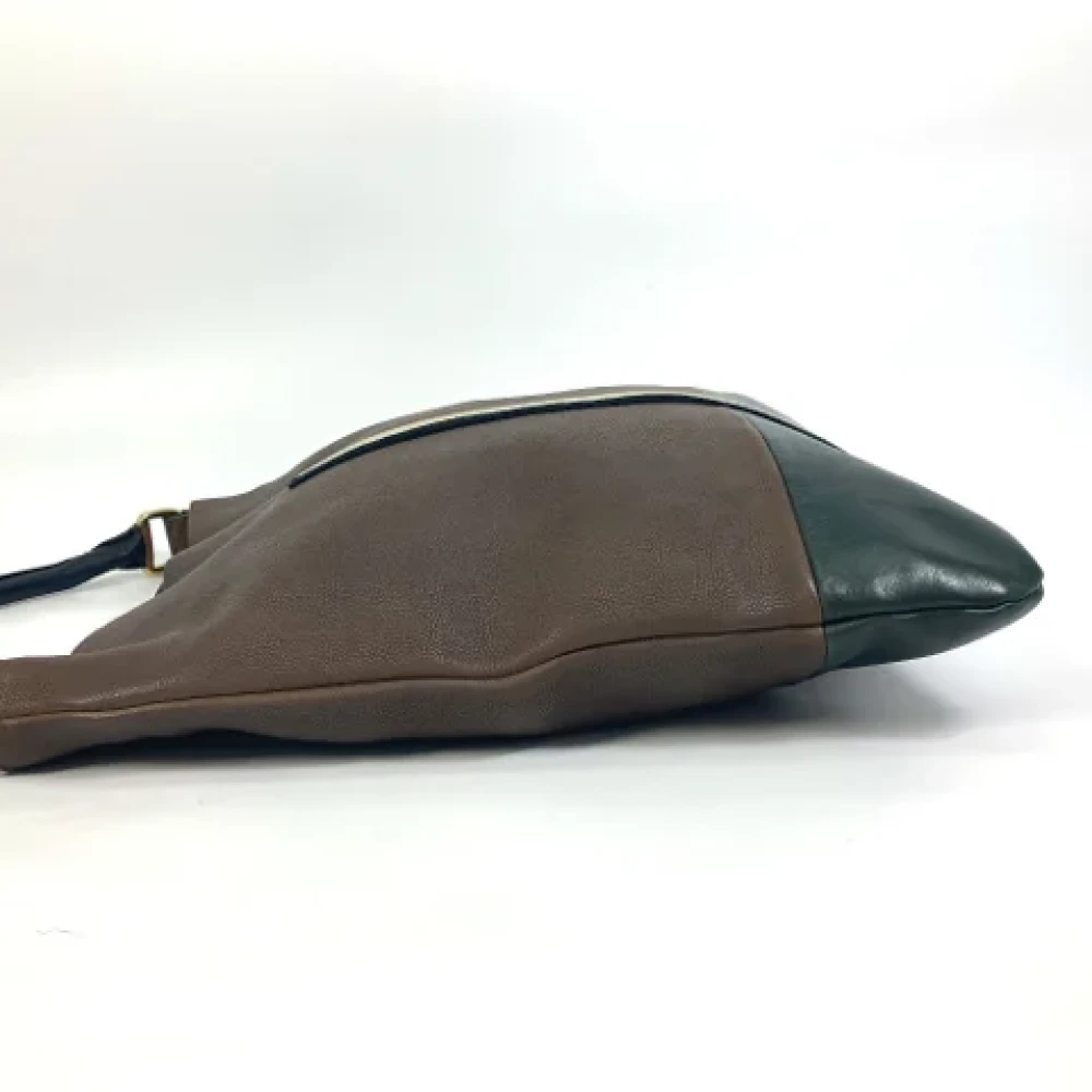 Celine Vintage Pre-owned Leather shoulder-bags Brown Dames