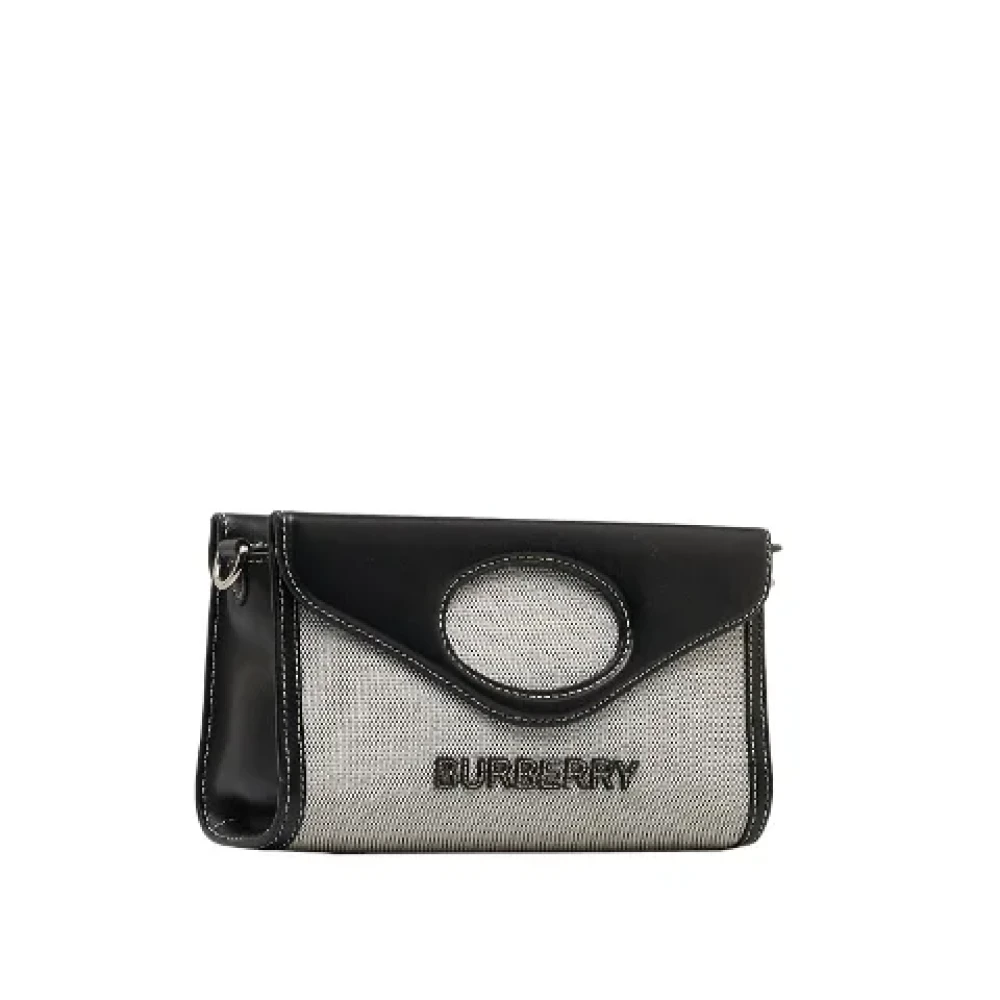 Burberry Vintage Pre-owned Canvas handbags Black Dames