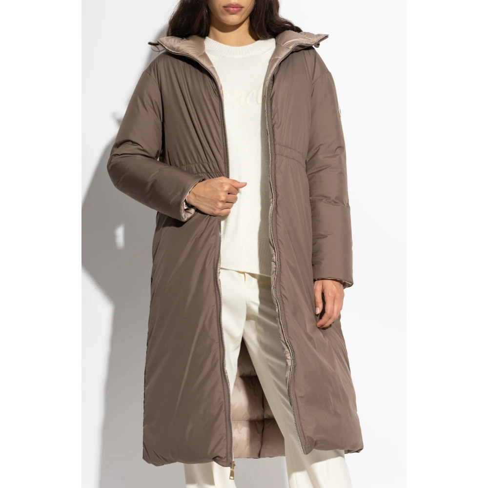 Moncler Reversibele Donsjas Boulogne Brown Dames