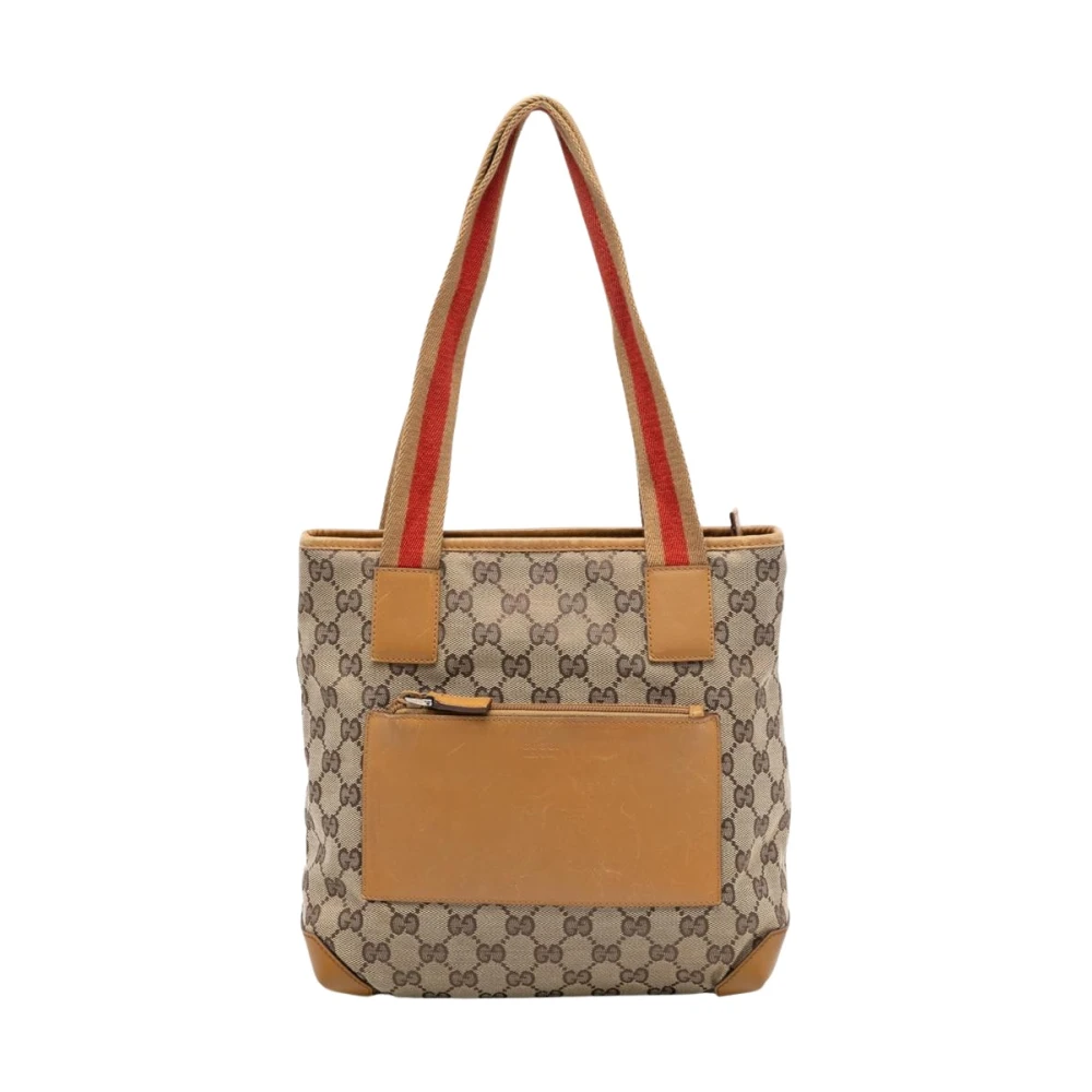 Gucci Vintage Women's Brown Pre-Owned Tote Bag