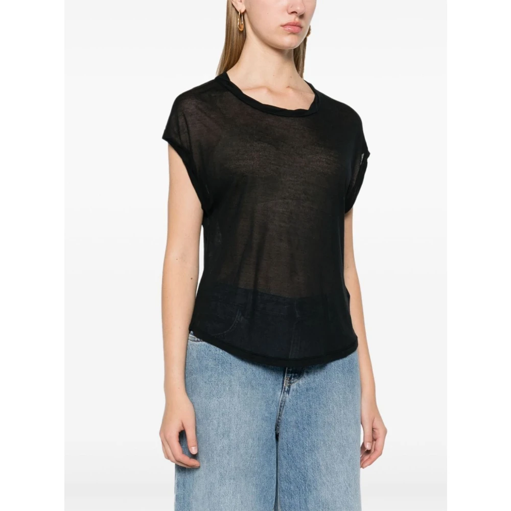 majestic filatures Zwarte Sweater Collectie Black Dames