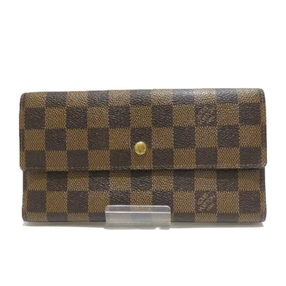Louis Vuitton Vintage Pre-owned Canvas wallets Brown Dames