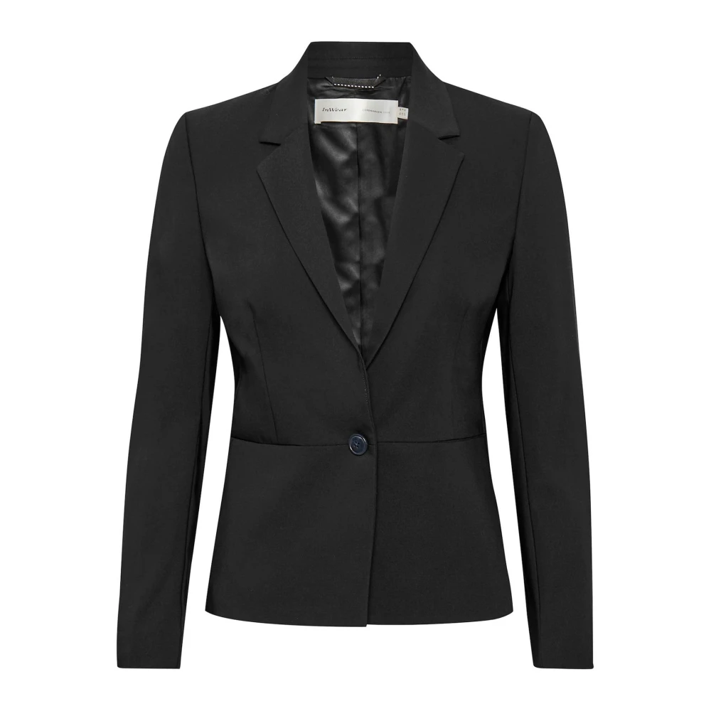 Inwear Black Blazers, Female, Xs, Blazer Zella - Short Style