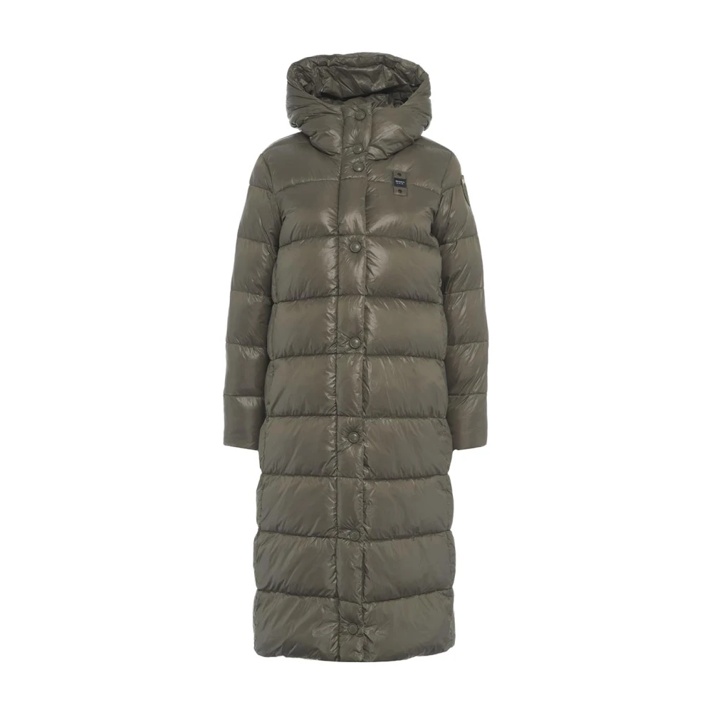 Blauer Gewatteerde Eco Donsjas Groen Green Dames