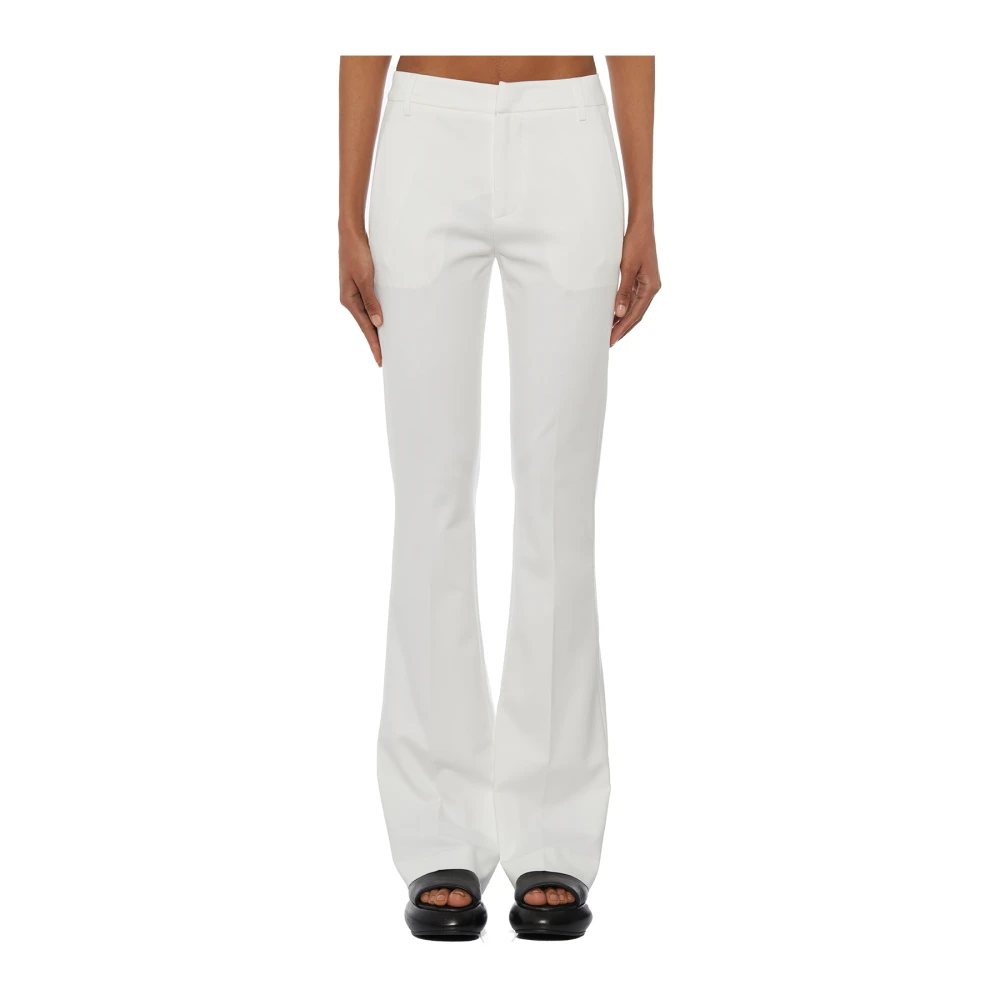 Dondup Donna Bianco Pantaloni, W28, New,