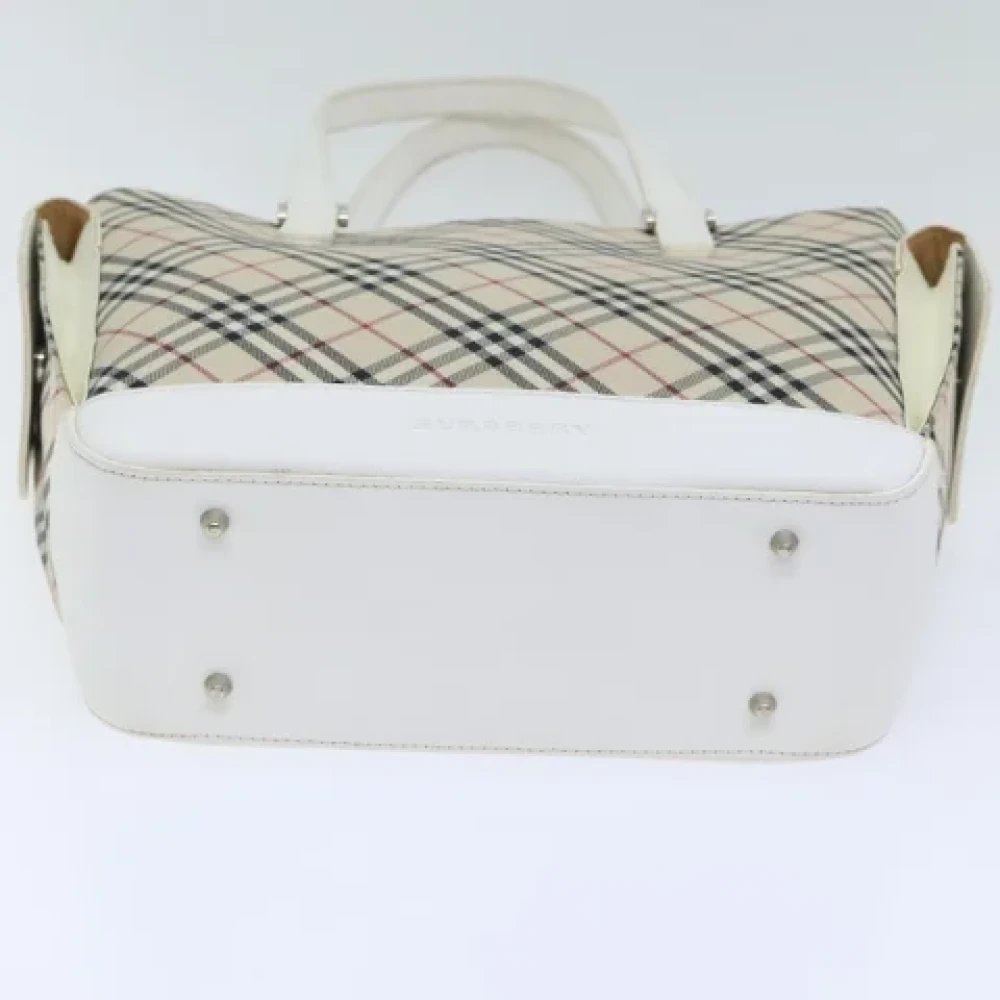 Burberry Vintage Pre-owned Canvas handbags Beige Dames