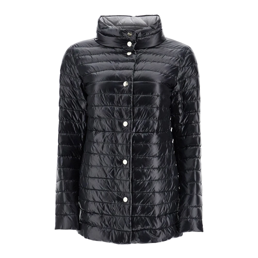 Herno Omkeerbare A-lijn donsjas Black Dames