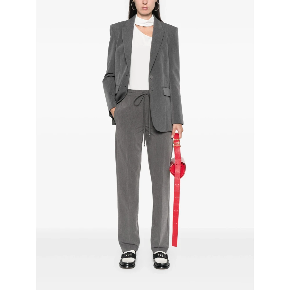 PATRIZIA PEPE Essentiële Trekkoordbroek Stijl 2P1655A498 Gray Dames