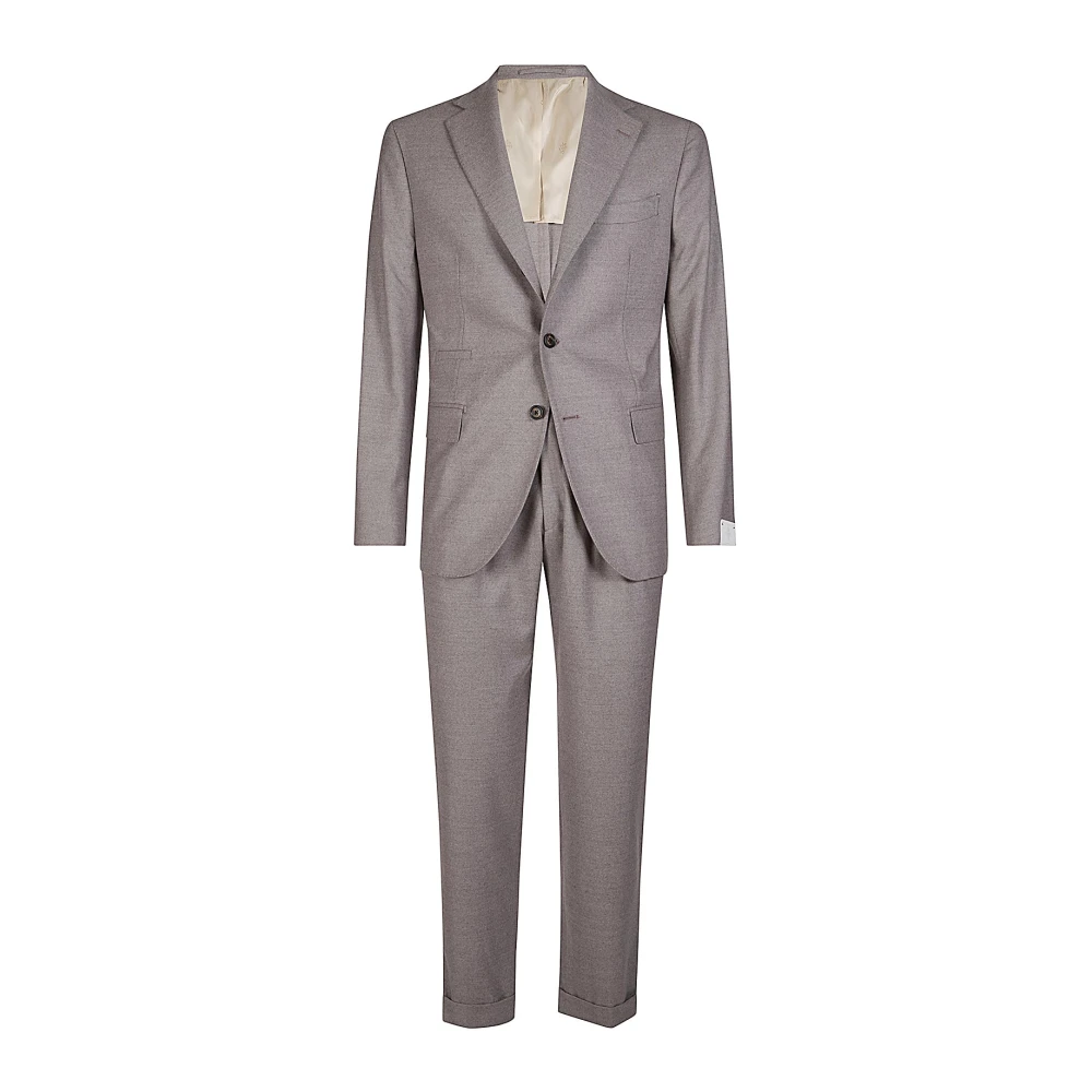 Eleventy Men's Purple Slim Fit Wool Suit - Single Breasted Suits - 3XL - Suits
