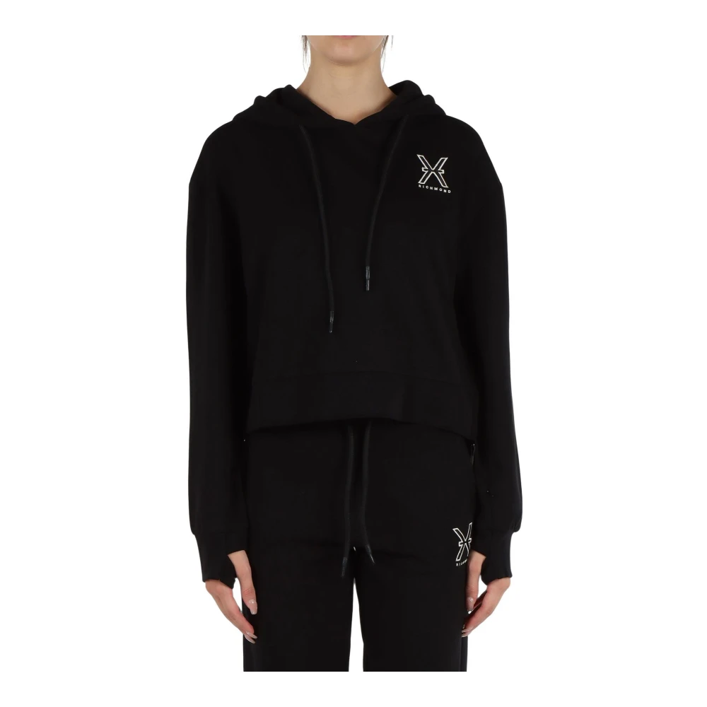 John Richmond Dames Sweatshirt Modieuze Stijl Black Dames