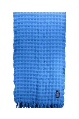 echarpe-en-polyester-bleu-avec-details-contrastants