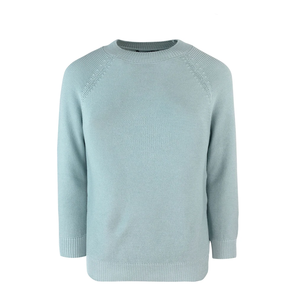 Max Mara Lichtblauwe Sweater Katoen Regular Fit Blue Dames