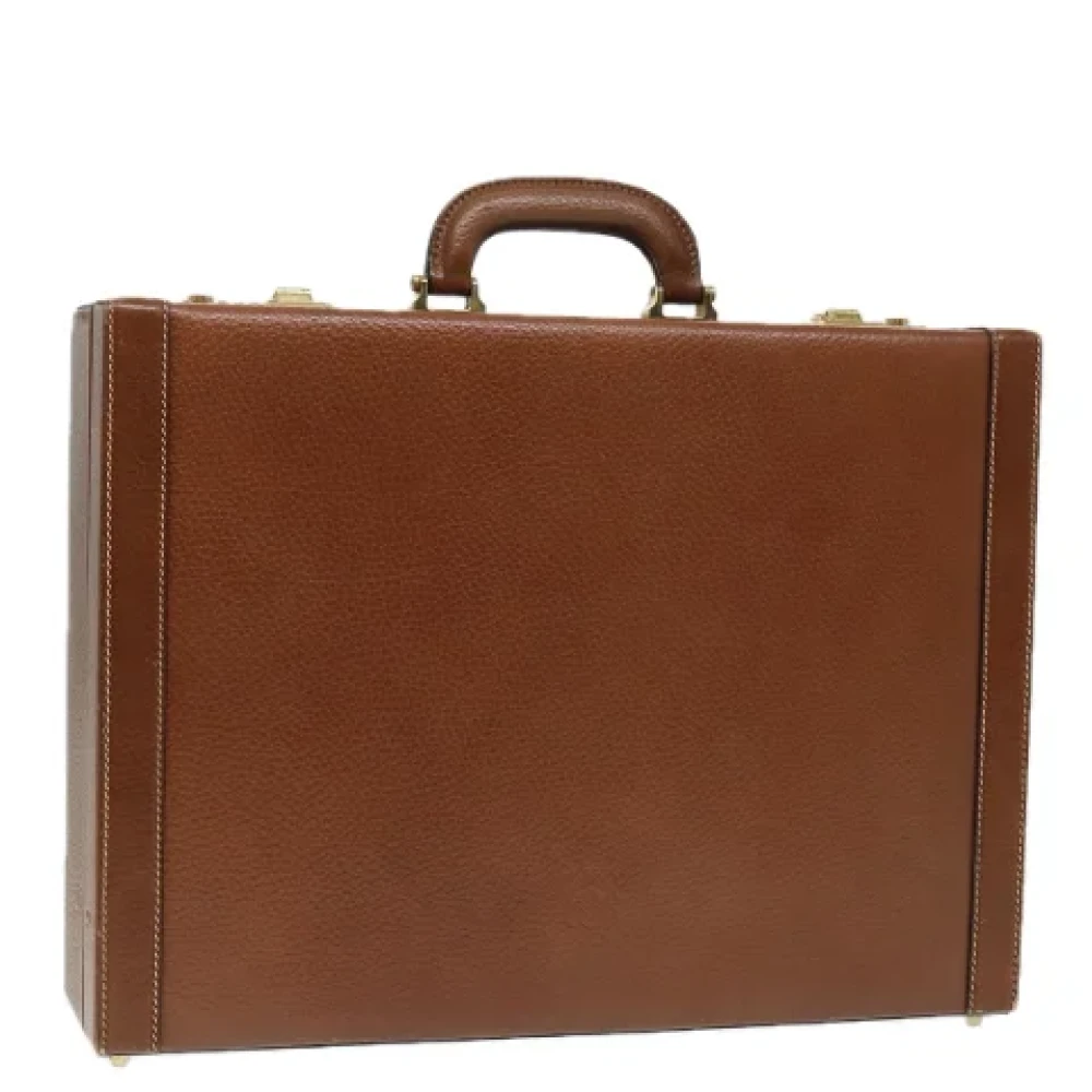 Loewe Pre-owned Leather briefcases Brown Dames