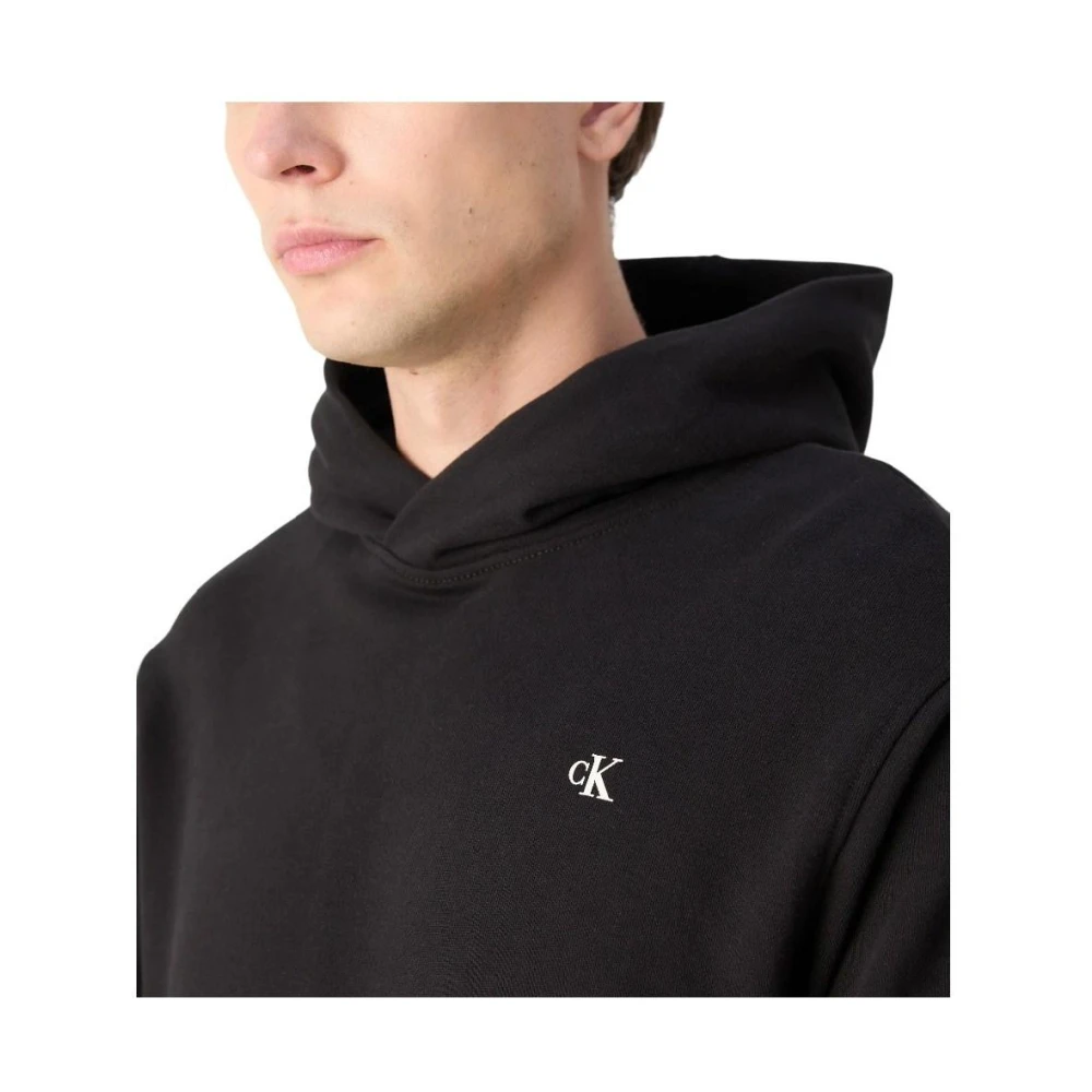 Calvin Klein Moderne Grafische Hoodie Stamp Black Heren