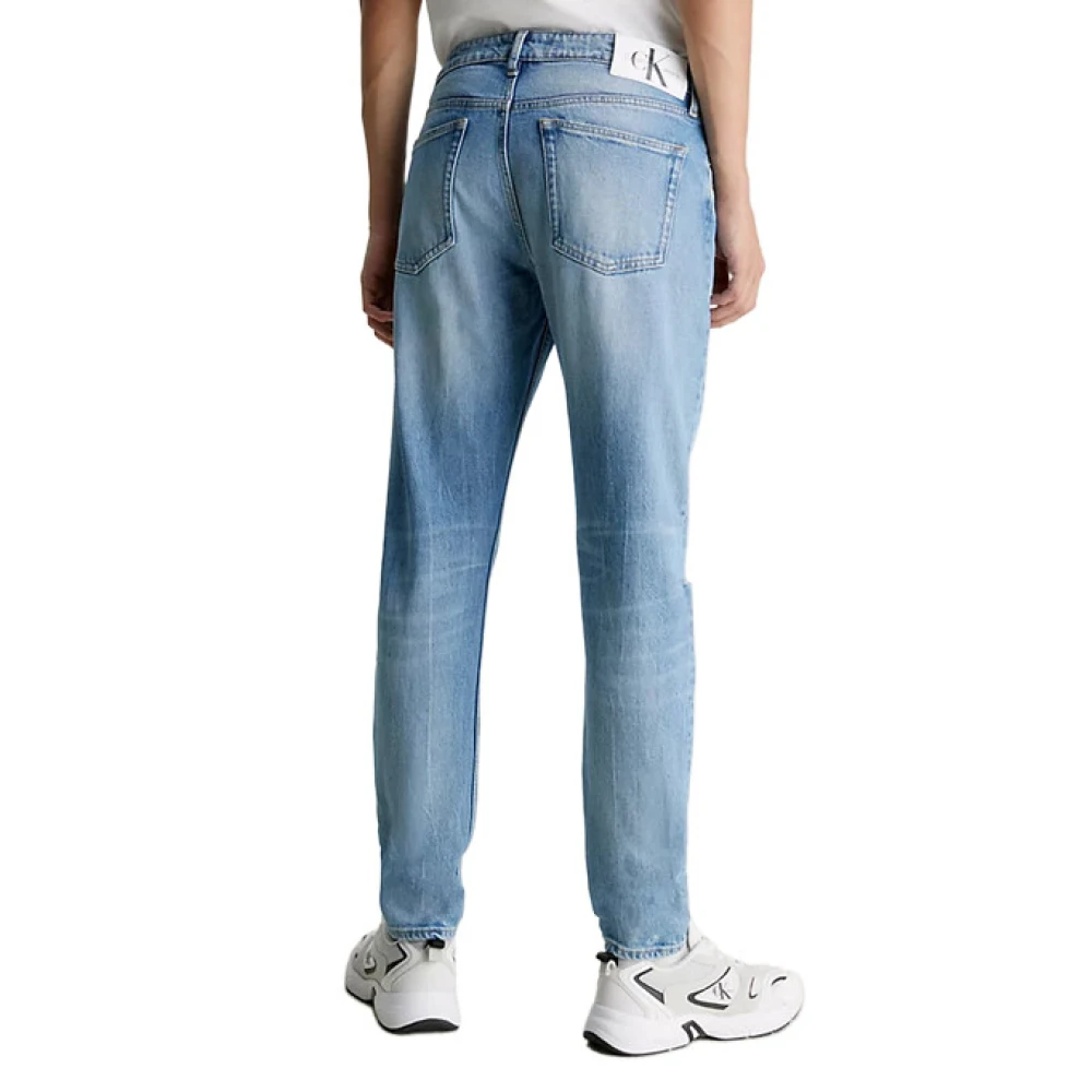 Calvin Klein Jeans Lichtblauwe Ripped Denim Jeans Blue Heren