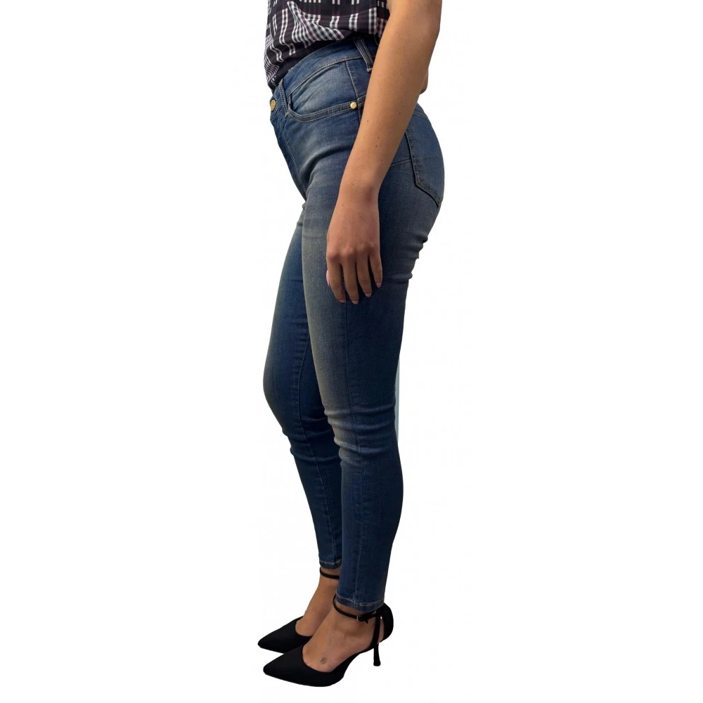 Manila Grace Klassieke katoenen jeans Blue Dames