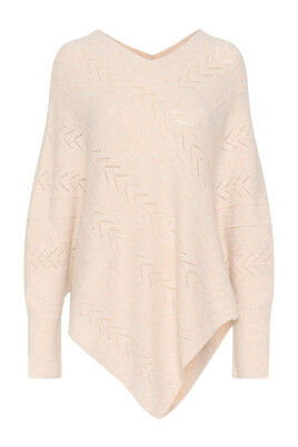 knit-poncho-with-v-neck-and-pattern