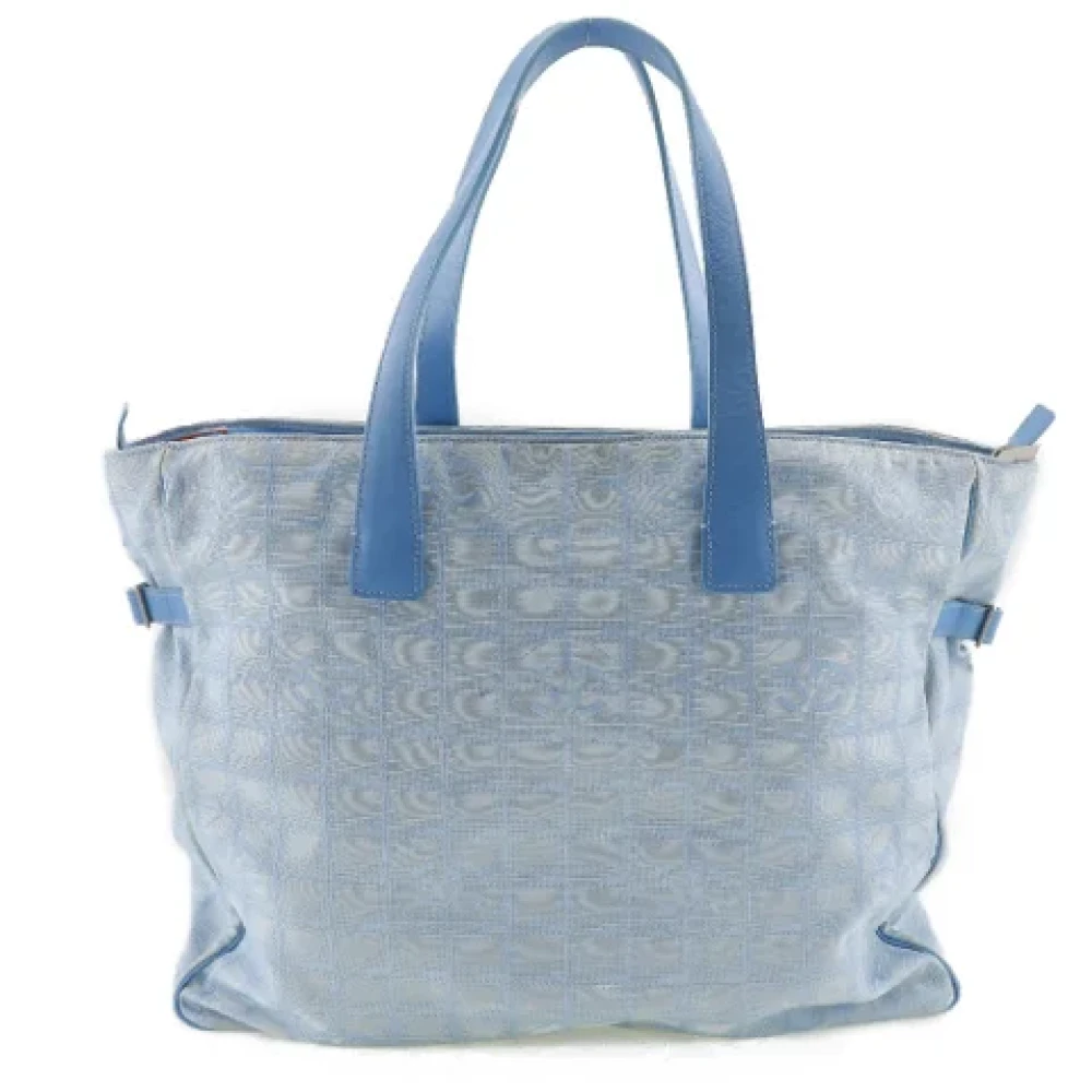 Chanel Vintage Pre-owned Fabric chanel-bags Blue Dames