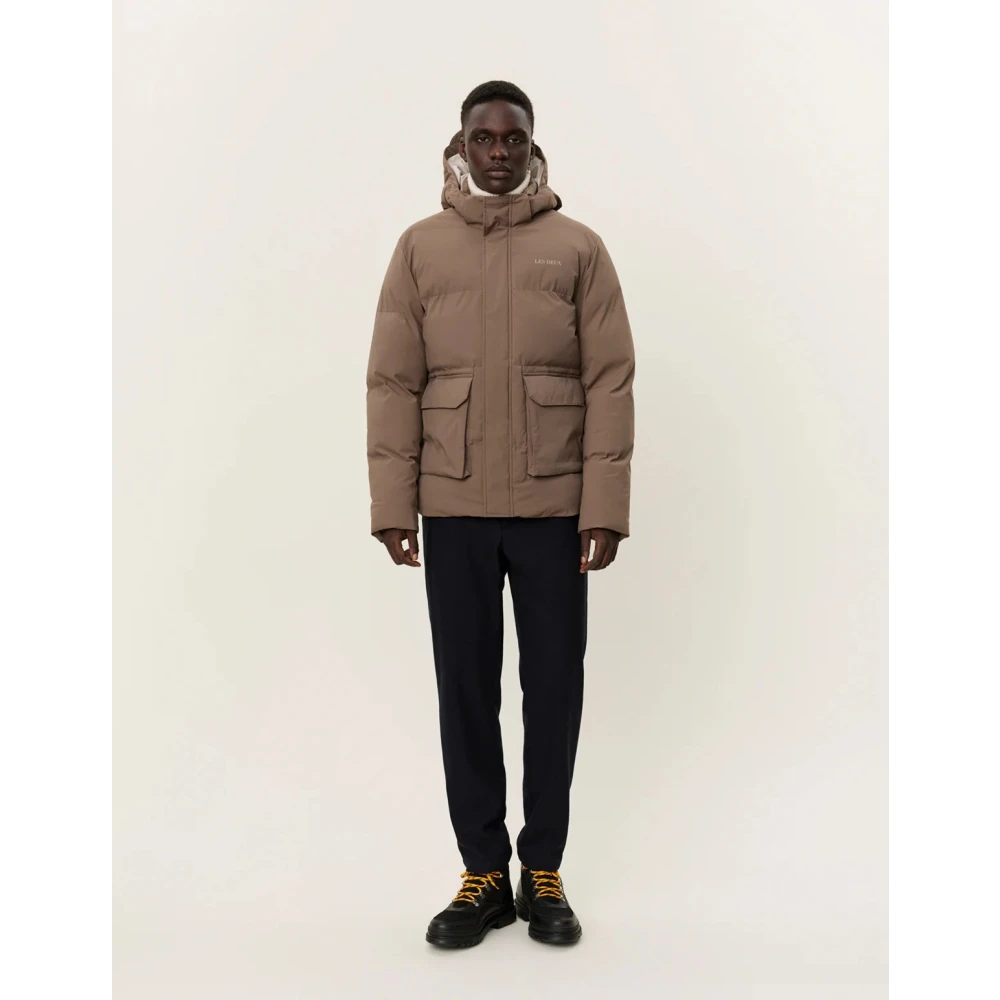 Les Deux Mountain Grey Puffer Jacket Gray Heren