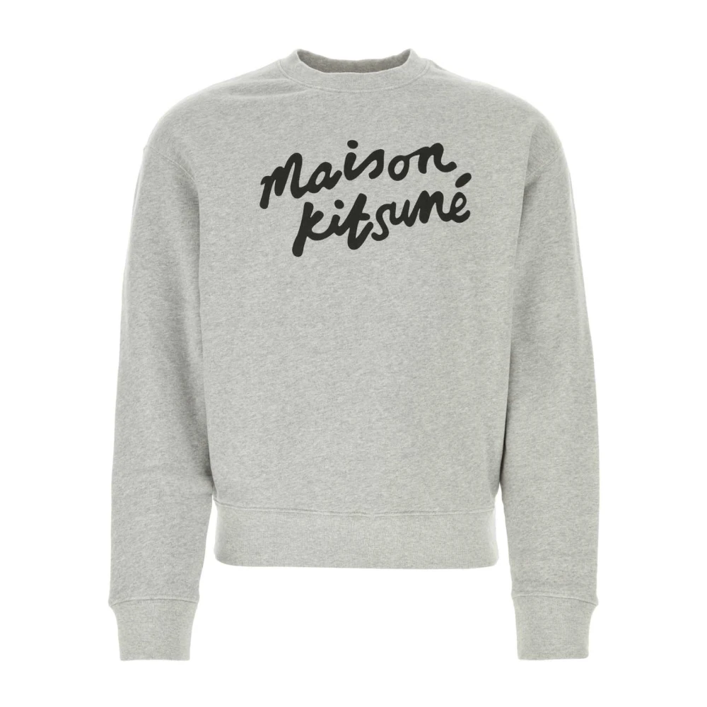 Maison Kitsuné Grijze Katoenen Sweatshirt Gray Heren