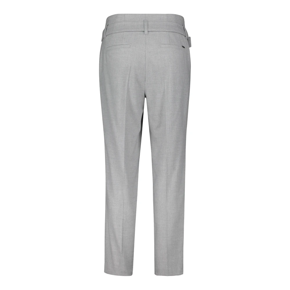 Betty & Co Stoffen broek met riem Gray Dames