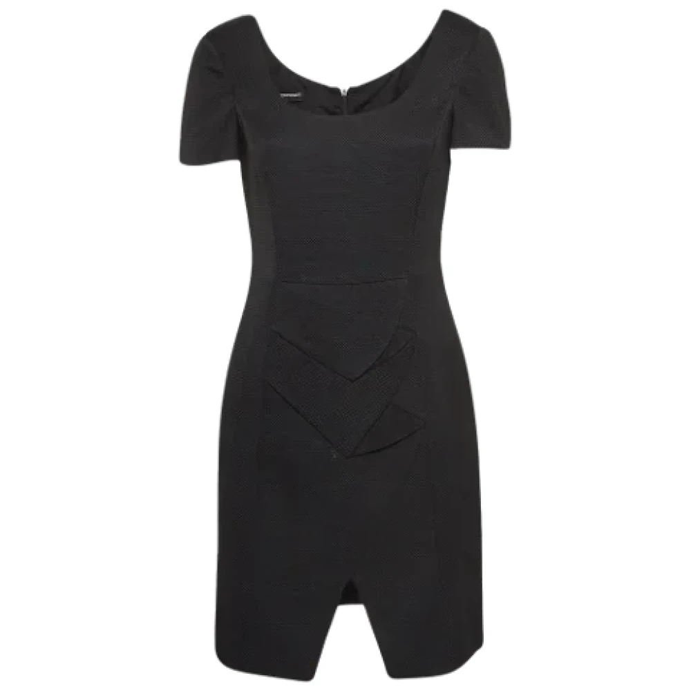 Armani Pre-owned Canvas dresses Black Dames