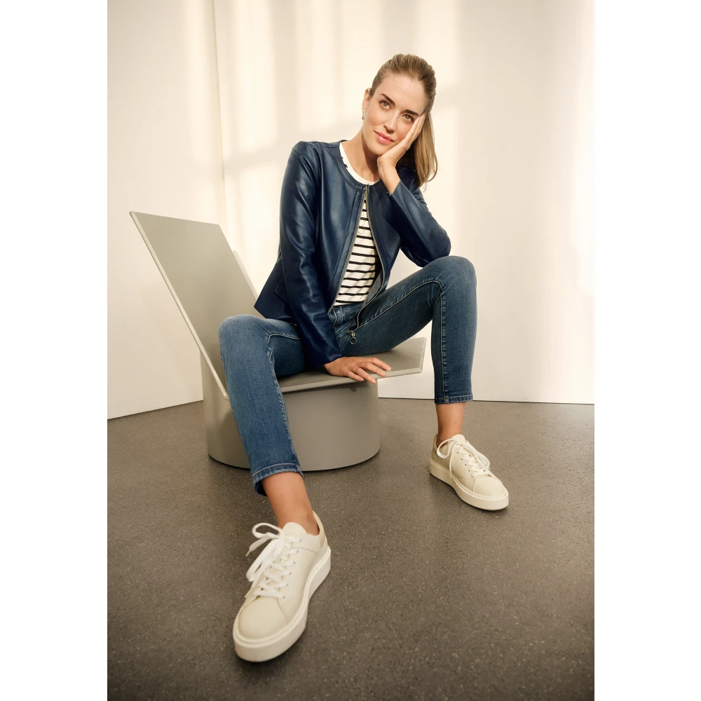 Betty Barclay Korte blazer met rits Blue Dames