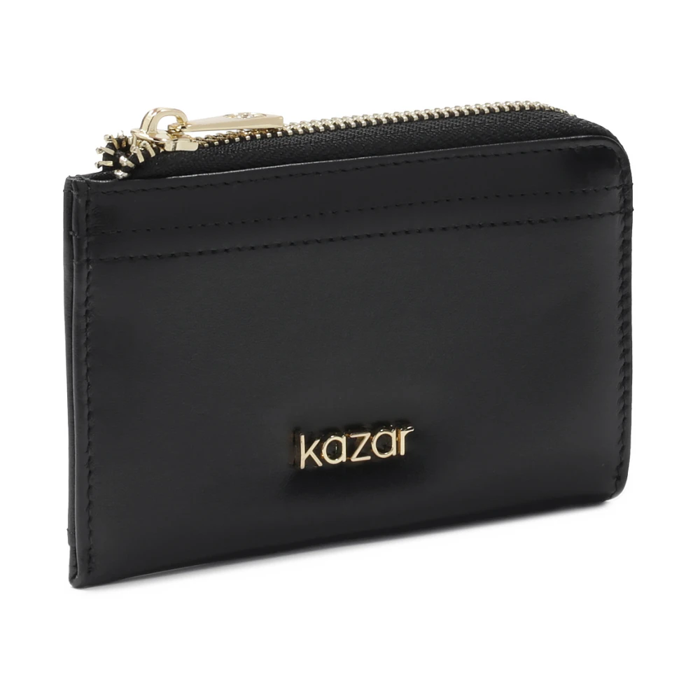 Kazar Praktische leren portemonnee Black Dames