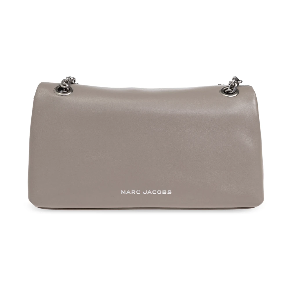 Marc Jacobs Leren schoudertas Gray Dames