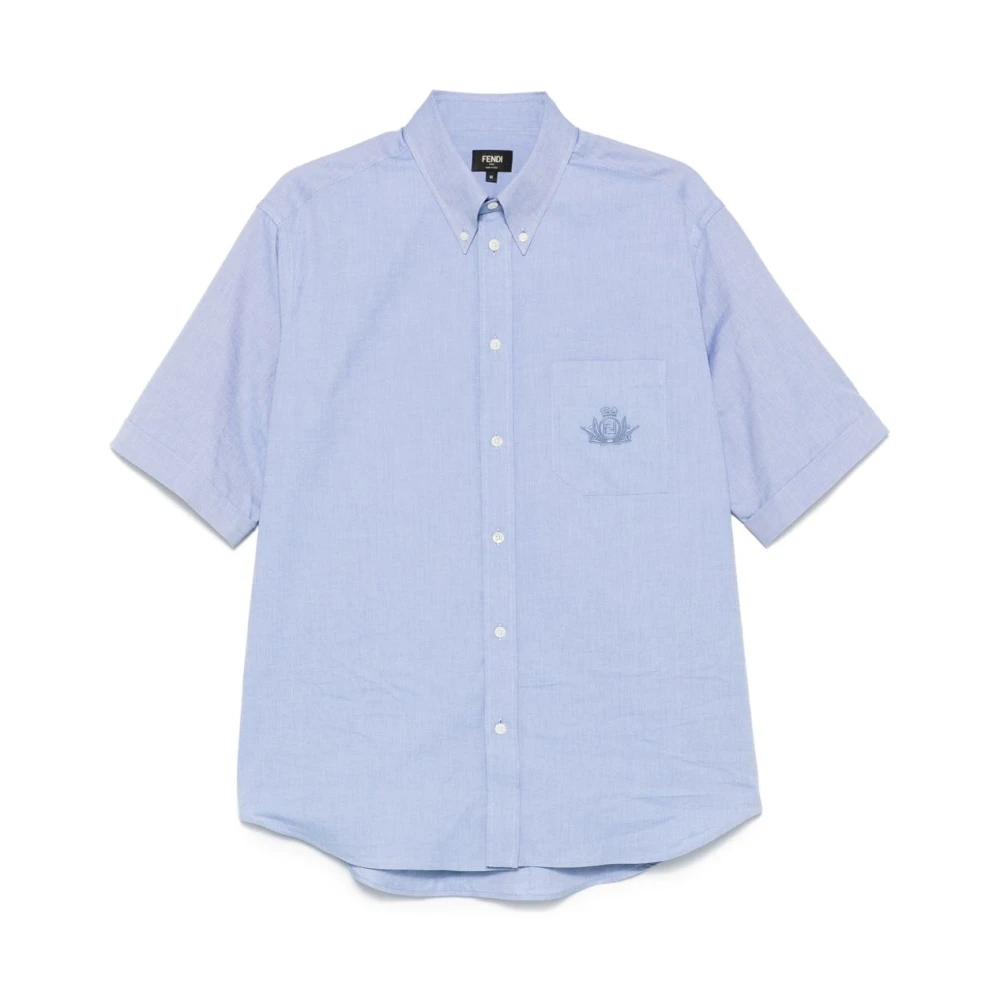 Fendi Hombre Azul Camisas, Talla: L
