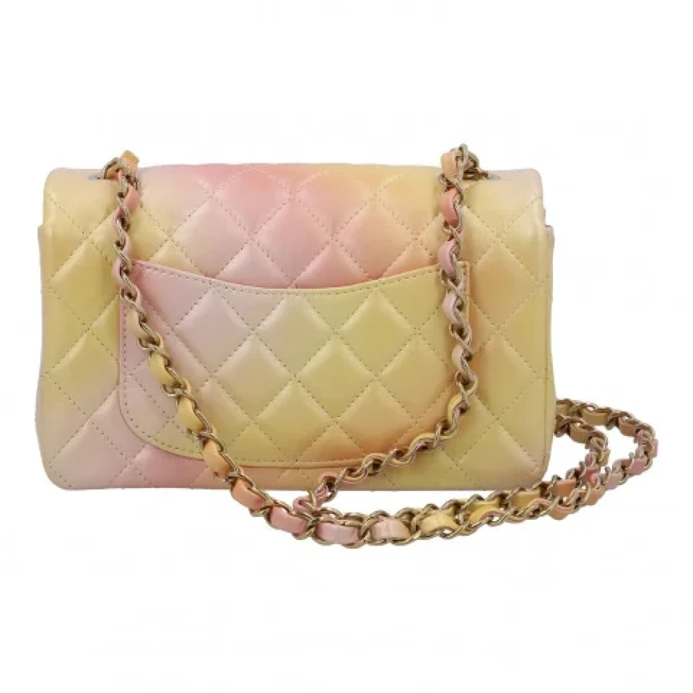 Chanel Vintage Pre-owned Leather chanel-bags Yellow Dames