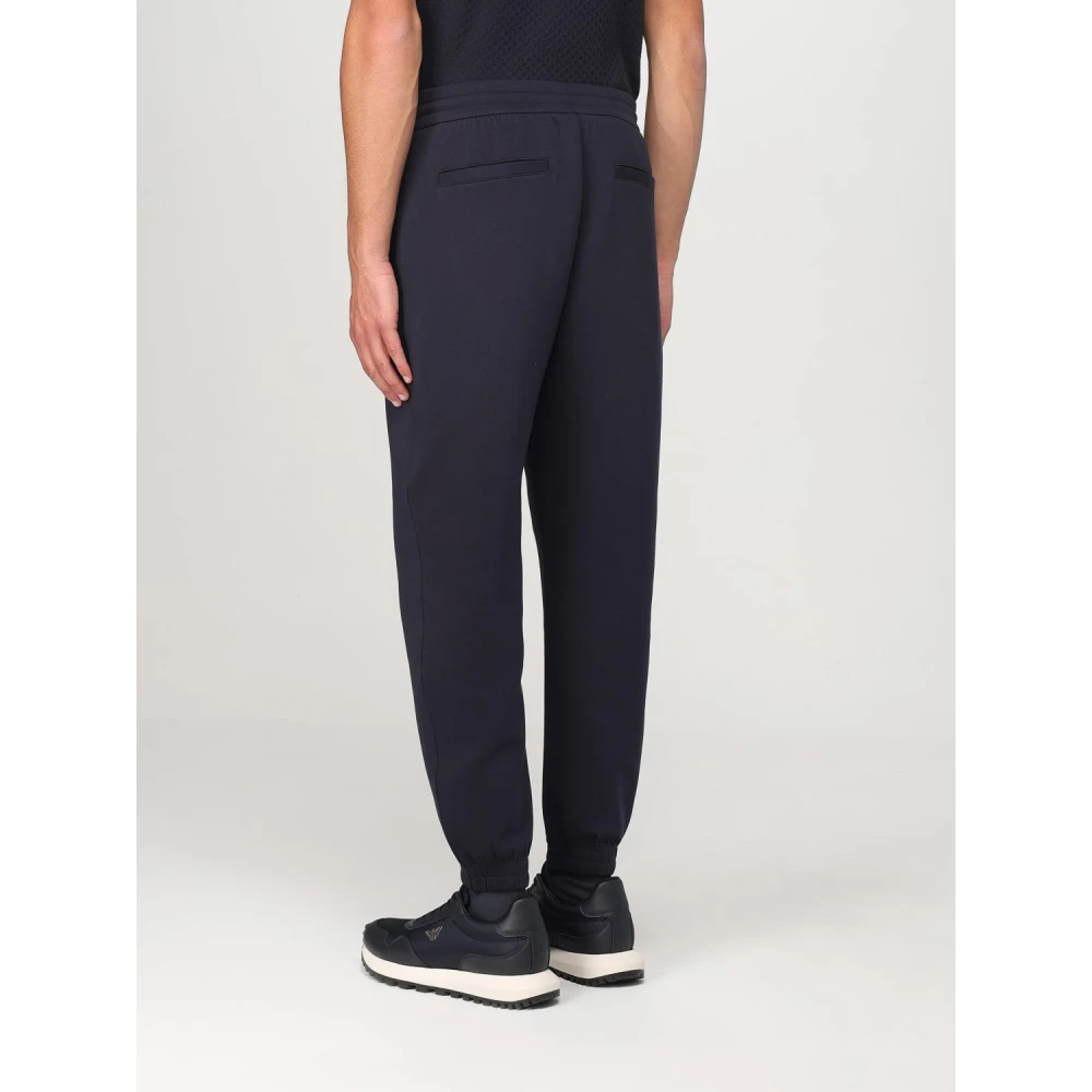 Emporio Armani Blauwe Stijlvolle Broek Blue Heren