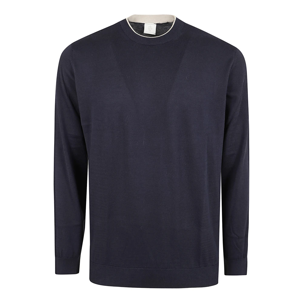 Eleventy Uomo Blu Long-Sleeve Sweater