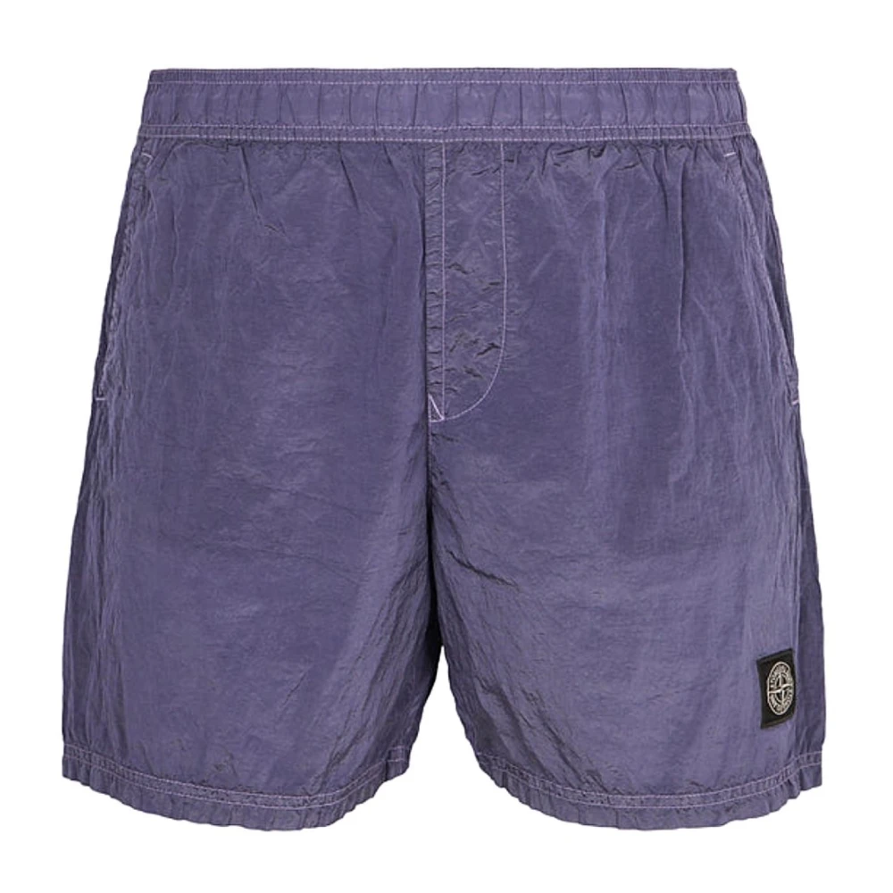 Stone Island Purple Beachwear, Male, S, Costume