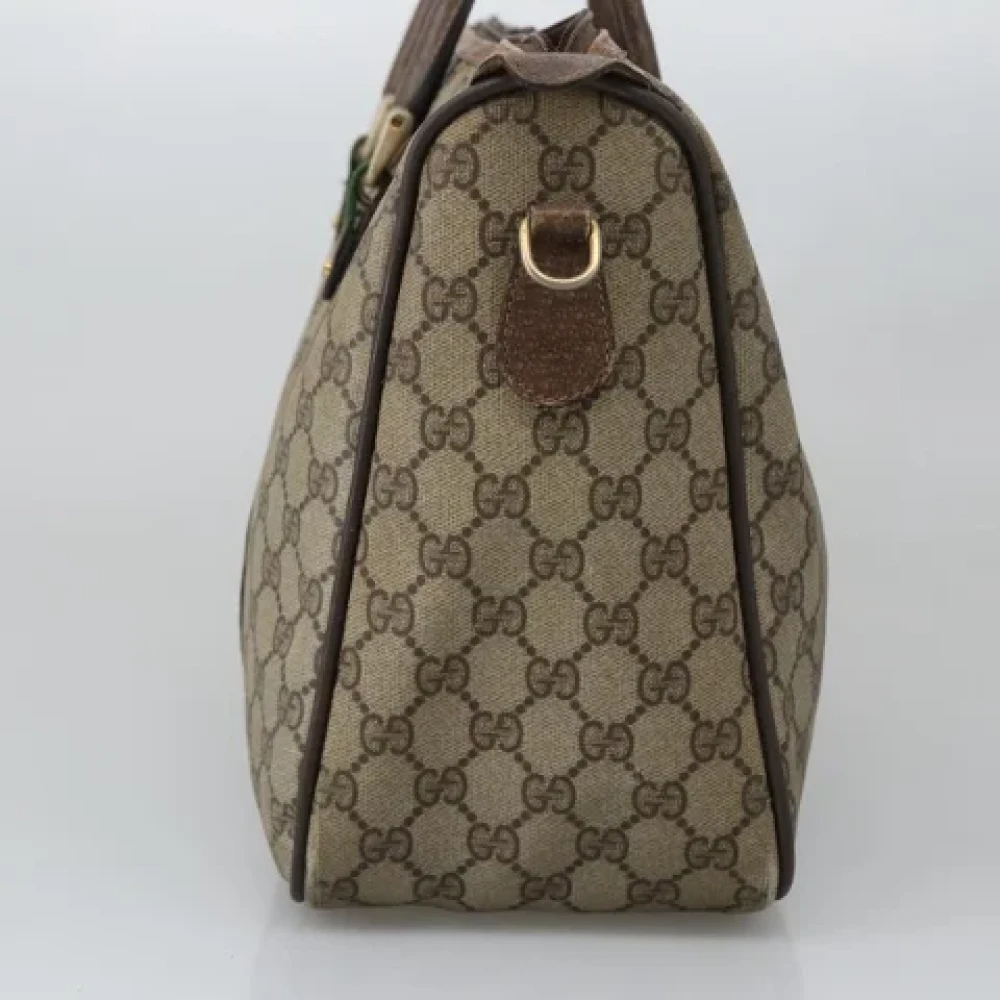 Gucci Vintage Pre-owned Leather handbags Beige Dames