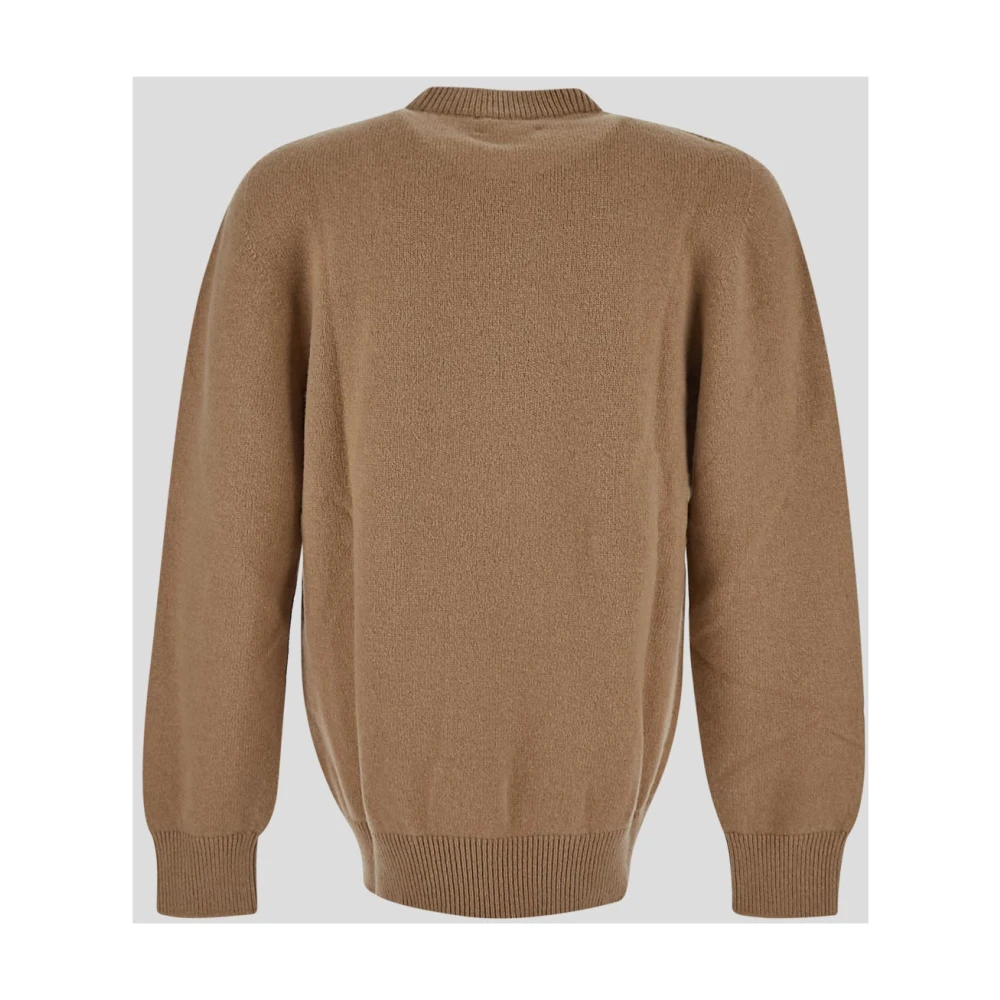 Laneus Wol Crewneck Gebreid Brown Heren