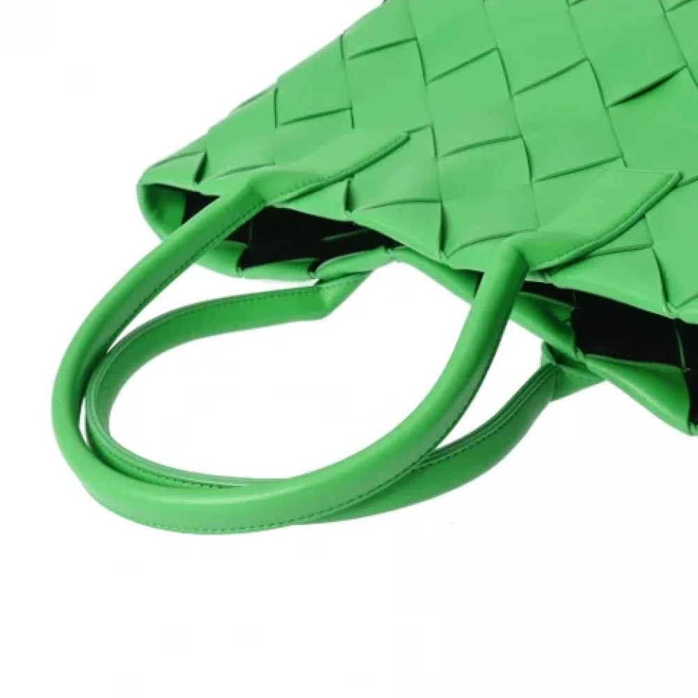 Bottega Veneta Vintage Pre-owned Leather totes Green Dames
