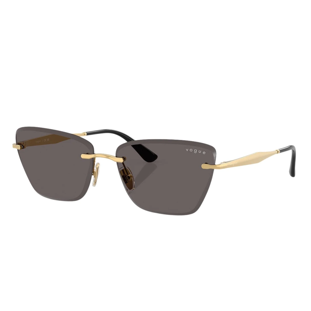 Vogue Unisex Yellow Rimless Sunglasses - Sunglasses - 59 Mm - Accessories