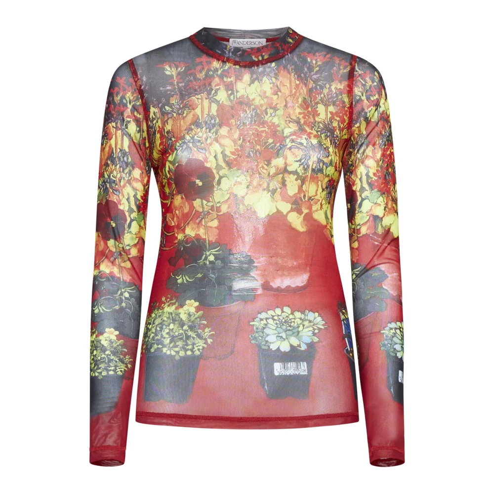 JW Anderson Rode Sweater Collectie Multicolor Dames