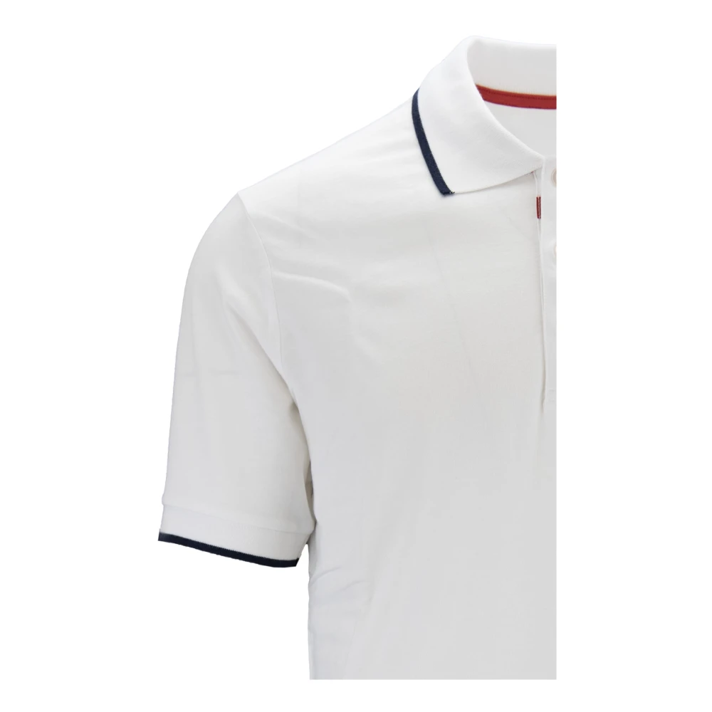 Fay Klassieke Katoenen Poloshirt White Heren