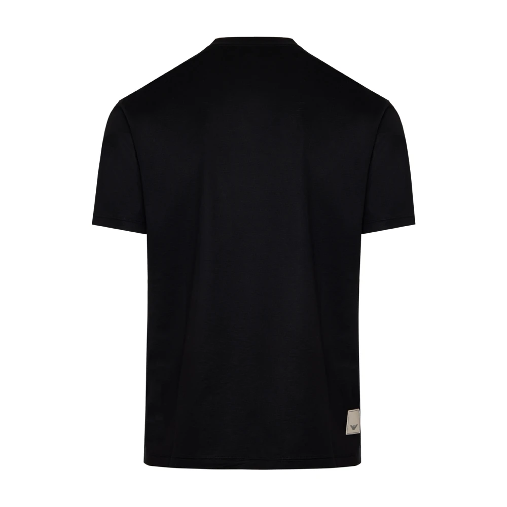 Emporio Armani Logo T-Shirt Upgrade Stijlvol Casual Black Heren