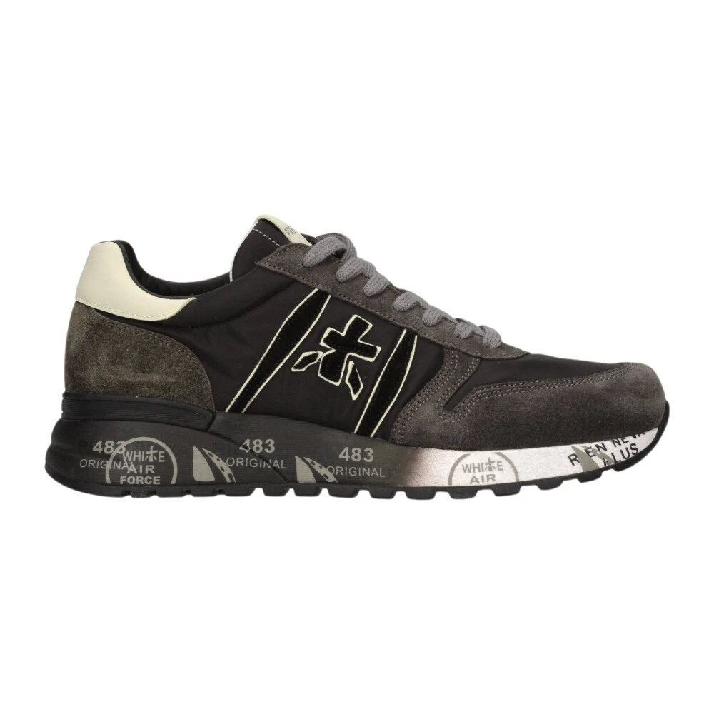 Premiata Uomo Grigio, Pelle Per Lander Sneakers Lander Marroni (44), Marrone, Basso, Stringhe, Casual - Immagine 6