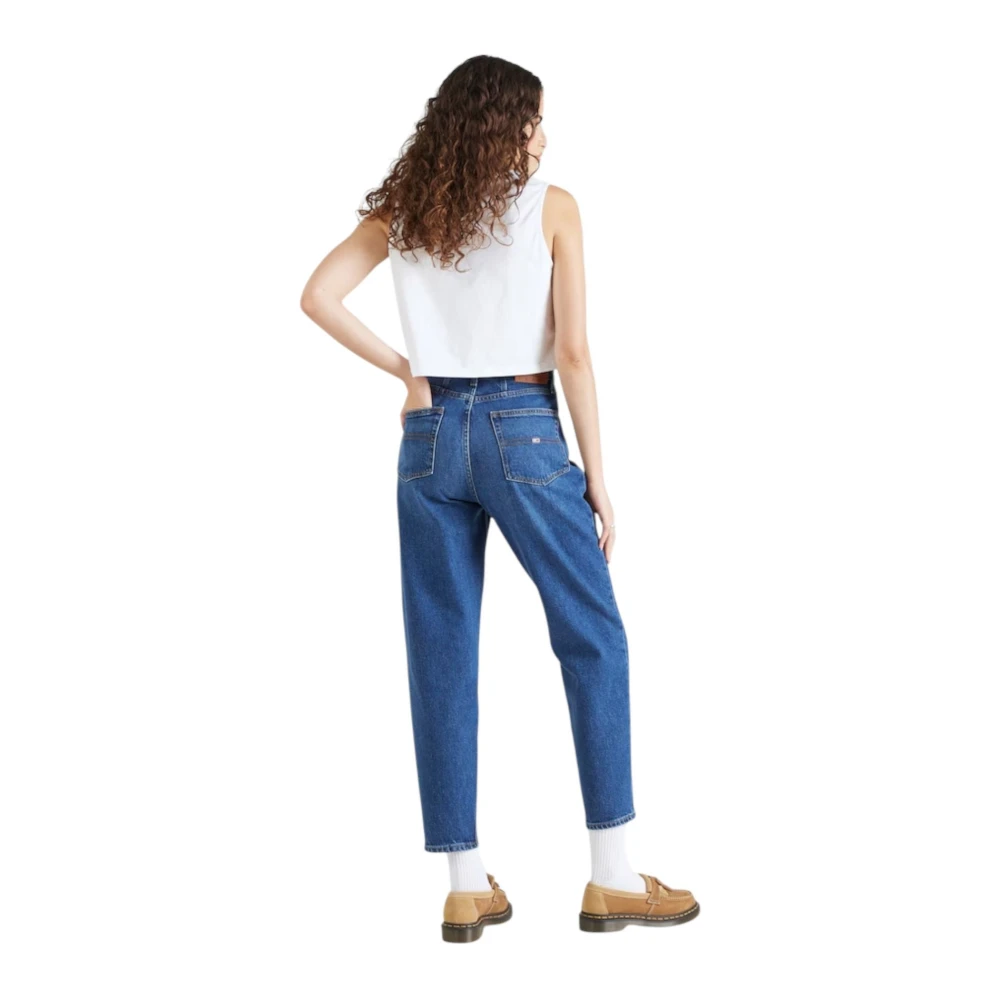 Tommy Jeans Ruimvallende Denim Jeans Blue Dames