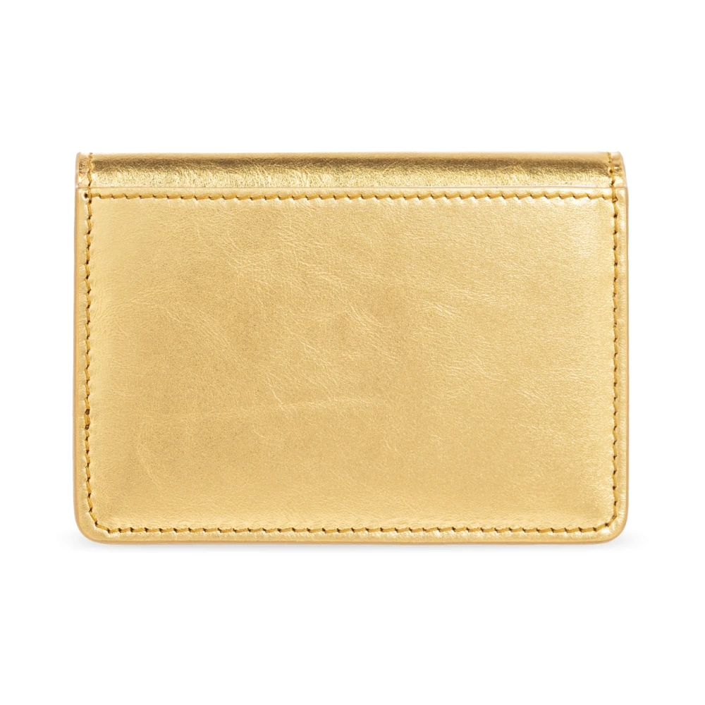 Salvatore Ferragamo Leren portemonnee Yellow Dames