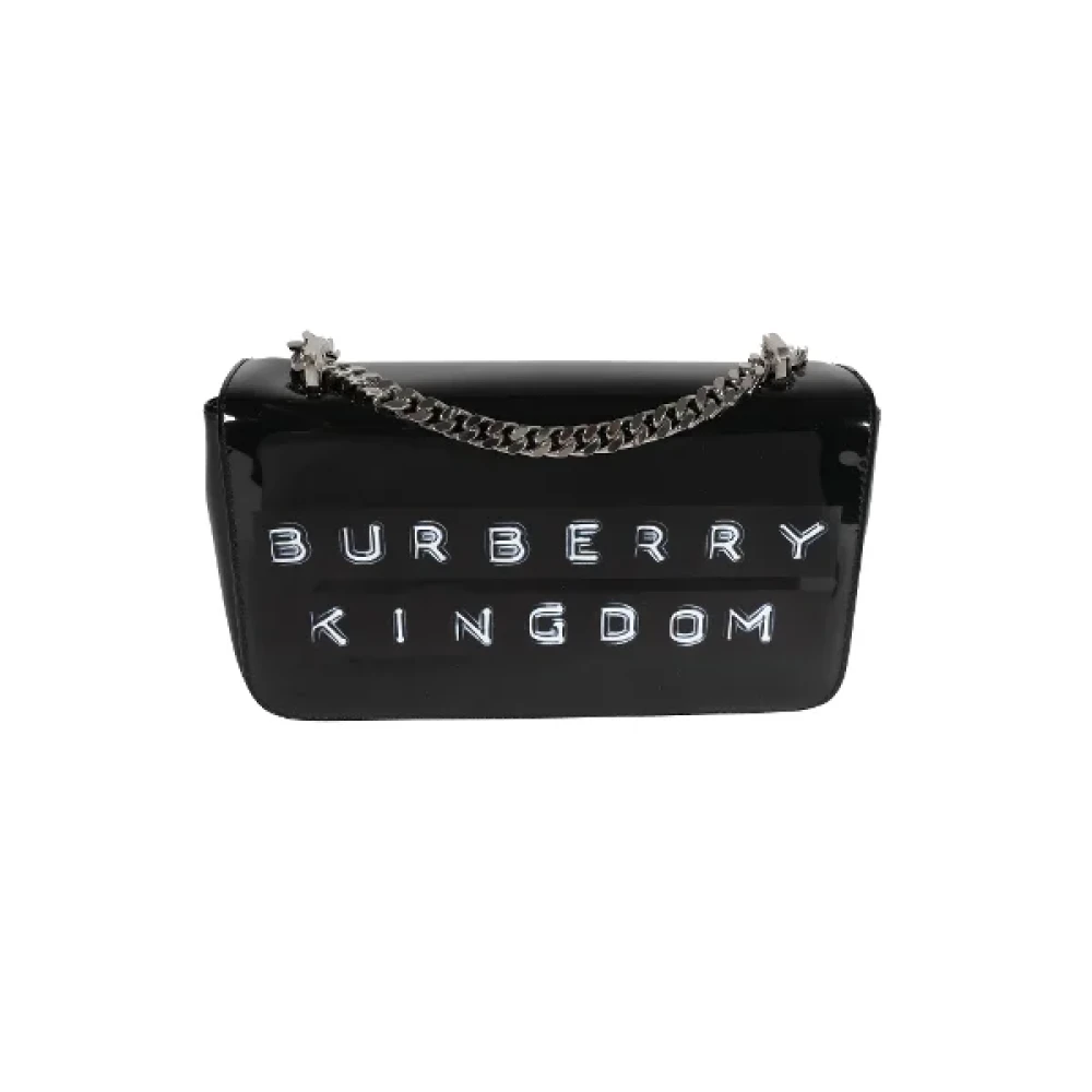 Burberry Vintage Pre-owned Leather crossbody-bags Black Dames