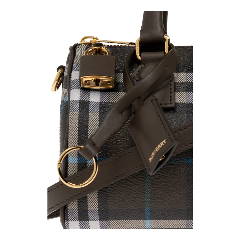 Burberry Handtas Mini Bowlingtas Brown Dames
