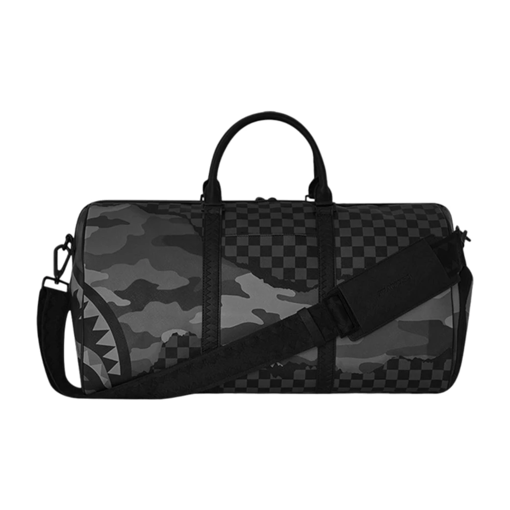 Sprayground Metalen Rits Tas met Verstelbare Banden Black Unisex