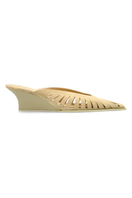 Fauve Wedge Mules